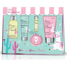 Baylis & Harding Lama koupelové krystalky 70 g + mycí gel 50 ml + sprchový krém 60 ml + krém na ruce 30 ml + balzám na rty 5 g, kosmetická sada