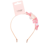 Richstar Accessories Čelenka s bílými a růžovými kytkami