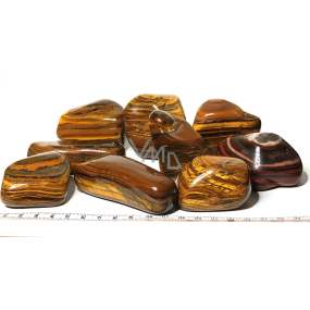 Tygrysie Oko Tromlowane naturalny kamień 100 - 160 g, 1 sztuka, kamień słońca i ziemi, przynosi szczęście i bogactwo