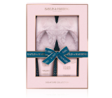 Baylis & Harding Jojoba, wanilia & olej migdałowy krem do stóp 140 ml + sól do kąpieli stóp 100 g + kapcie imitujące skórę, zestaw kosmetyczny dla kobiet