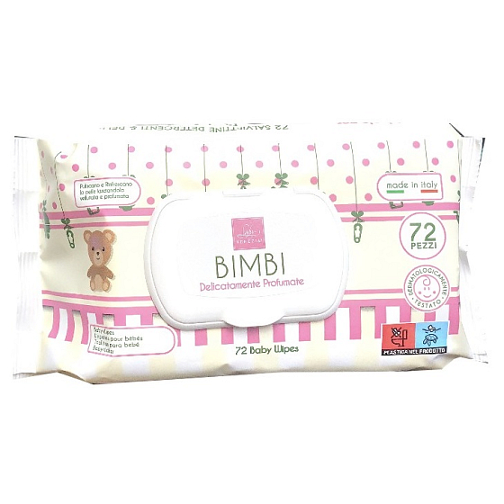 Lady Venezia Bimbi vlhčené ubrousky s Aloe Vera a heřmánkovým extraktem 72 kusů