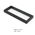 Ramka 3D uniwersalna plastikowa z folią, czarna 9 x 23 cm