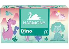 Harmony Dino 2-warstwowe chusteczki papierowe w pudełku, 150 sztuk