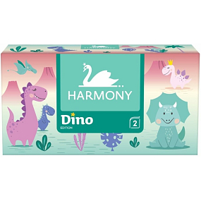 Harmony Dino 2-warstwowe chusteczki papierowe w pudełku, 150 sztuk