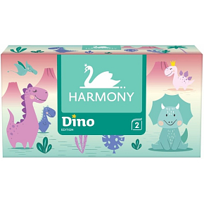 Harmony Dino 2-warstwowe chusteczki papierowe w pudełku, 150 sztuk