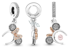 Zawieszka ze srebra próby 925 Disney Minnie Mouse, charms do bransoletki film