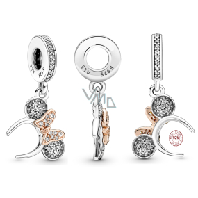 Zawieszka ze srebra próby 925 Disney Minnie Mouse, charms do bransoletki film