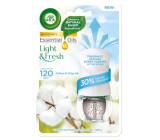 Air Wick Essential Oils Cotton & Crisp Air - Świeża bawełna elektryczny odświeżacz powietrza komplet 19 ml