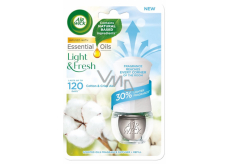 Air Wick Essential Oils Cotton & Crisp Air - Świeża bawełna elektryczny odświeżacz powietrza komplet 19 ml