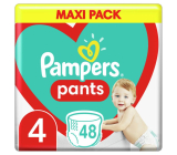 Pampers Pants Maxi pack rozmiar 4, 9 - 15 kg pieluchy 48 sztuk