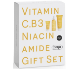 Ziaja Vitamin C.B3 Niacynamid krem do twarzy 50 ml + balsam do ciała 200 ml + tonik do twarzy w sprayu 190 ml, zestaw kosmetyczny