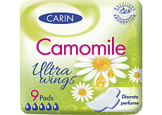 Carin Ultra Wings Kamille damskie wkładki, 9 sztuk