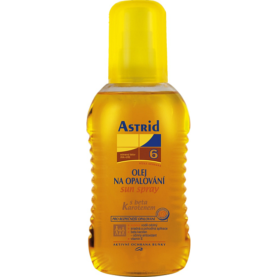 Astrid Sun F6 Beta-karoten olej na opalování 200 ml