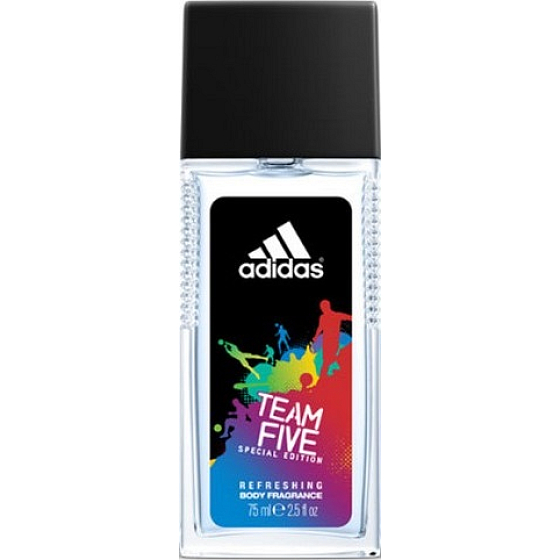 Adidas Team Five parfémovaný deodorant sklo pro muže 75 ml