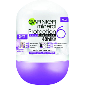 Garnier Mineral Protection 6 Floral kulkowy antyperspirant, 50 ml