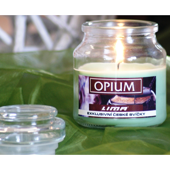 Lima Aroma Dreams Opium aromatyczna świeczka szklanka z wieczkiem 120 g