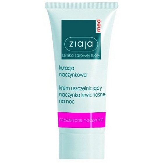 Ziaja Med Capillary Care wzmacniający krem nocny zapobiegający pękaniu i powstawaniu nowych rozszerzonych żyłek 50 ml
