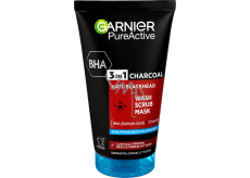 Garnier Pure Active 3w1 żel oczyszczający, peeling i maska z aktywowanym węglem przeciwko czarnym krostkom 150 ml