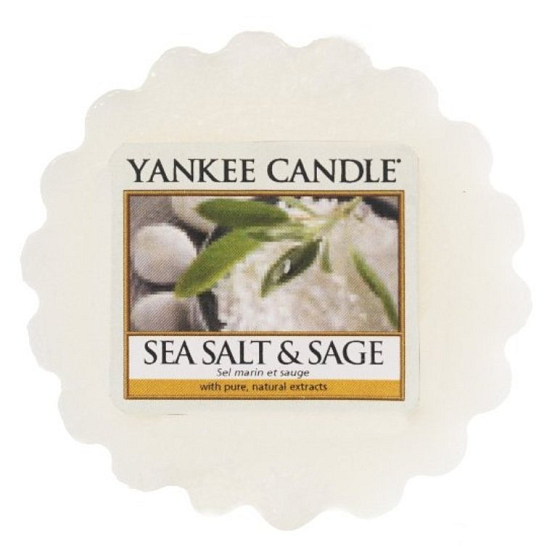 Yankee Candle Sea Salt & Sage - Mořská sůl a šalvěj vonný vosk do aromalampy 22 g