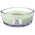 WoodWick Sweet Lime Gelato - Sladká zmrzlina vonná svíčka s dřevěným širokým knotem a víčkem sklo loď 453 g