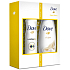 Dove Silk Glow vyživující sprchový gel 250 ml + Invisible Dry antiperspirant sprej 150 ml, kosmetická sada