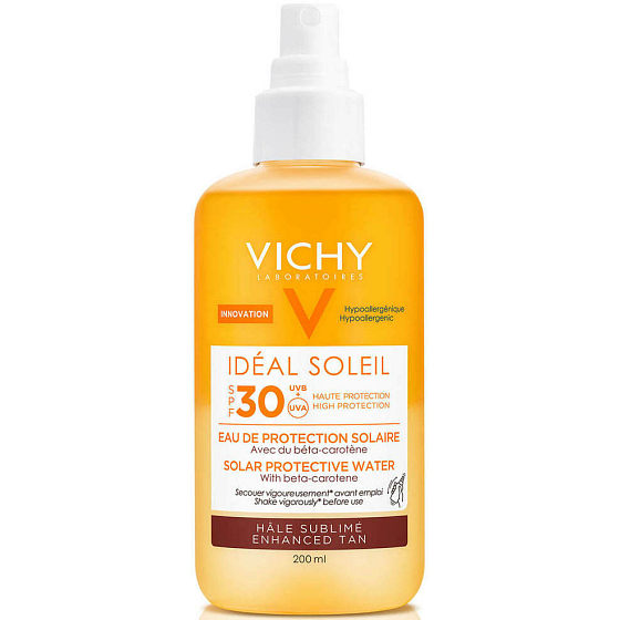 Vichy Capital Soleil SPF30 ochranný sprej s betakarotenem pro podporu sjednoceného tónu pleti a zvýraznění opálení 200 ml