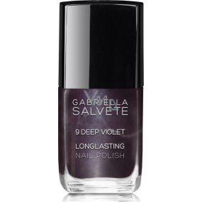 Gabriella Salvete Longlasting Enamel dlouhotrvající lak na nehty s vysokým leskem 09 Deep Violet 11 ml