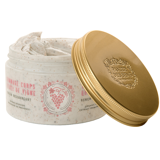 Panier des Sens Hrozen tělový peeling s obsahem nadrcených hroznových a meruňkových jader 250 g