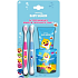 Pinkfong Baby Shark zubní kartáček 2 kusy + zubní pasta 75 ml + kelímek na zubní kartáček, kosmetická sada pro děti