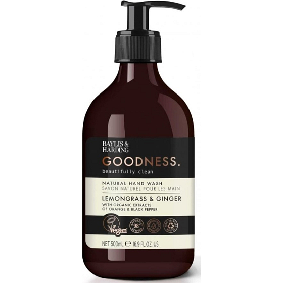 Baylis & Harding Citrónová tráva a Zázvor tekuté mýdlo na ruce dávkovač 500 ml