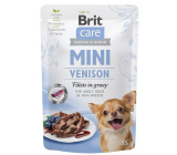 Brit Care Mini Filety z jeleního masa v omáčce kompletní superprémiové krmivo pro dospělé psy mini plemen kapsička 85 g
