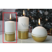 Lima Aroma linie svíčka zlatá válec 50 x 100 mm 1 kus