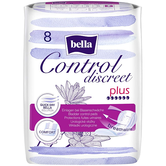 Bella Control Discreet Plus wkładki urologiczne 8 sztuk