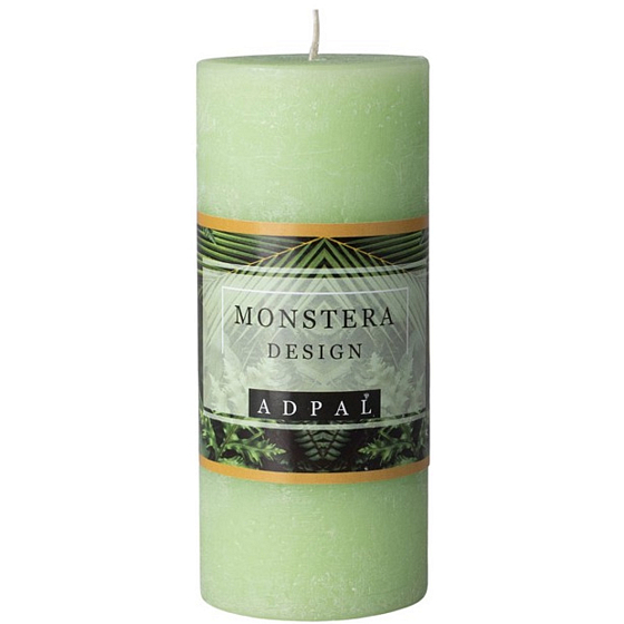 Adpal Monstera Design vonná svíčka válec 70 x 160 mm