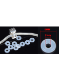 Silikonowa wkładka do stoperów - Guma silikonowa, hamulec 2 x 6 mm, 10 sztuk