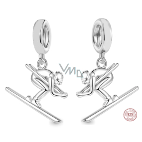 Charm Srebrny 925 Narciarstwo Bajeczna podróż, zawieszka do bransoletki sportowej Charm Srebrny 925 Narciarstwo Bajeczna podróż, zawieszka do bransoletki sportowej