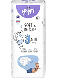 Bella Happy Midi 3 pieluchy jednorazowe 5-9 kg, 50 szt.