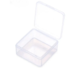 Plastowa skrzyneczka czarna 4,3 x 4,3 x 2 cm 1 sztuka