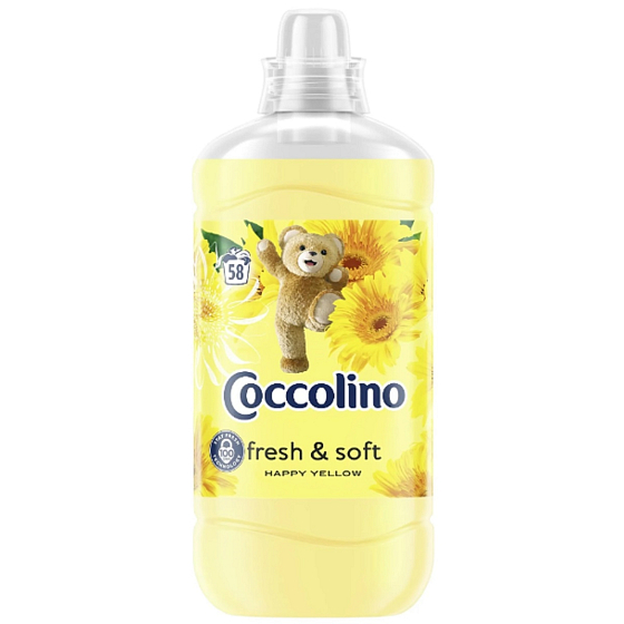 Coccolino Fresh & Soft Happy Yellow skoncentrowany środek zmiękczający 58 dawek 1,45 l