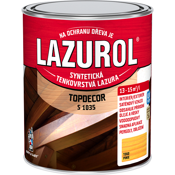 Lazurol Topdecor S1035 cienkowarstwowy impregnat do drewna T060 sosna, 750 ml