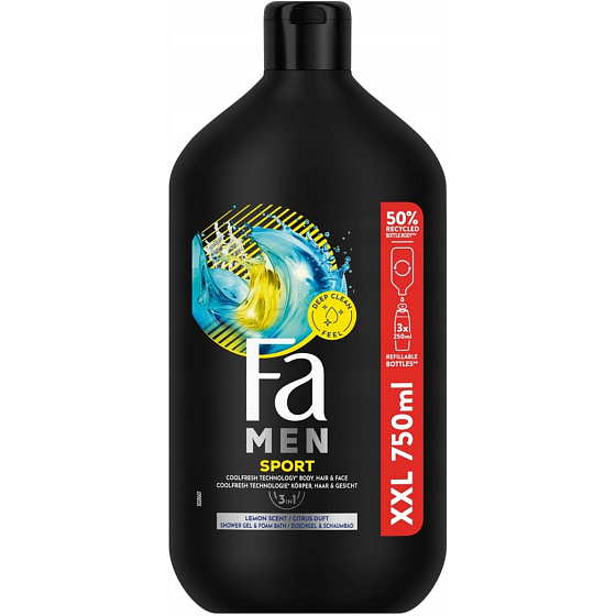 Fa Men Sport żel pod prysznic dla mężczyzn 750 ml