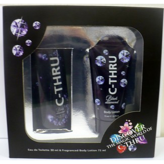 C-Thru Black Diamond toaletní voda 30 ml + tělové mléko 75 ml, pro ženy dárková sada