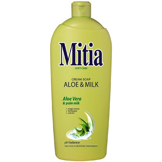Mitia Aloe & Milk płyn do mycia rąk uzupełnienie 1 l