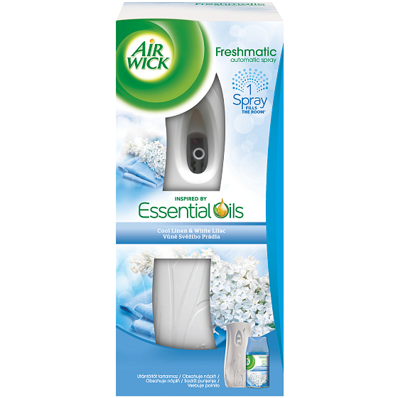 Air Wick FreshMatic Max Svěží Prádlo & Bílý Šeřík automatický sprej 250 ml