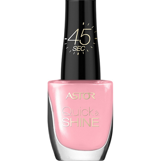 Astor Quick & Shine Nail Polish lak na nehty 205 Blooming Cherry Tree 8 ml