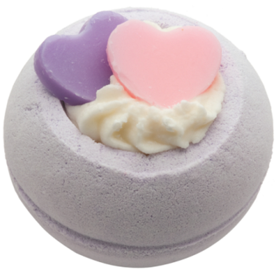 Bomb Cosmetics Dvě srdce - Two Hearts Šumivý balistik do koupele 160 g