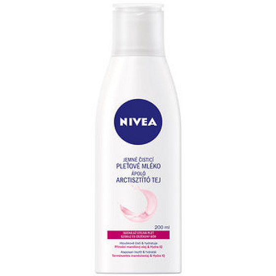 Nivea Jemně čisticí pleťové mléko pro suchou až citlivou pleť 200 ml