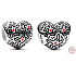 Zawieszka ze srebra 925 Keith Haring serce Sztuka linii i ludzi, koralik do bransoletki symbol