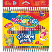 Colorino Kredki Trójgranne Dwustronne 24 / 48 kolorów