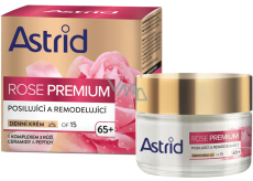Astrid Rose Premium 65+ wzmacniający i modelujący krem do twarzy na dzień OF15, 50 ml